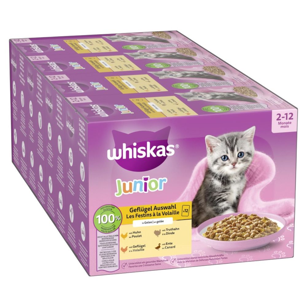 Whiskas Junior Pouches 48 x 85g