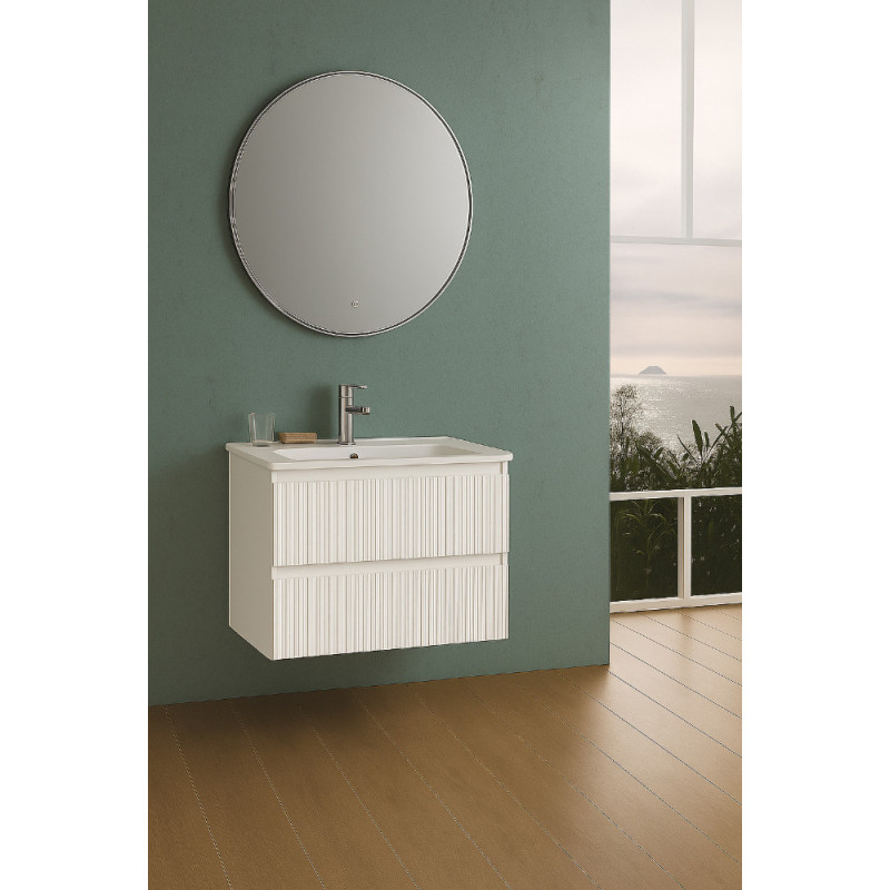 Meuble sous plan Manhattan blanc brillant 60 cm THYS