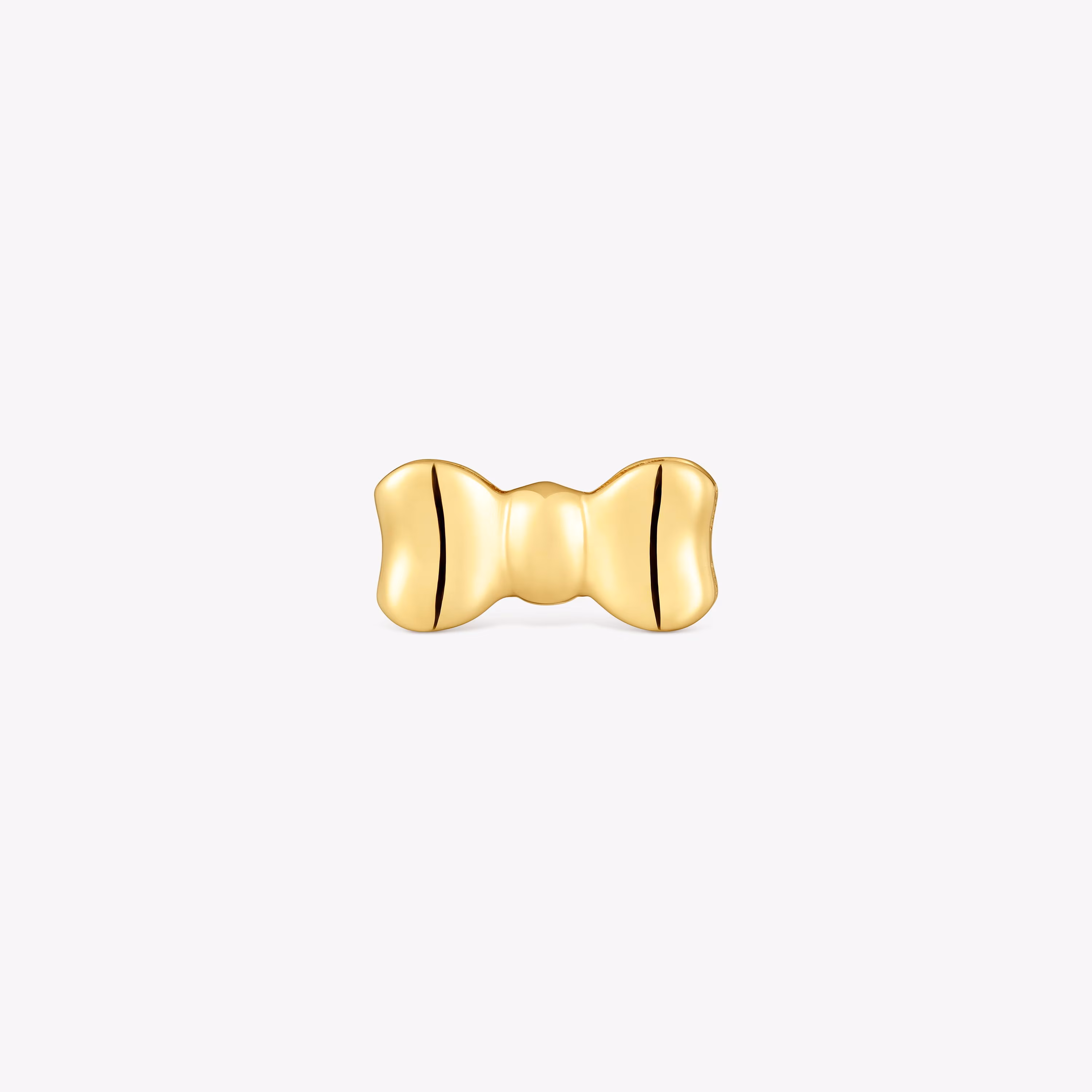 Colgante lazo con baño de oro de 18 kt sobre plata 15 mm TOUS Ribbon