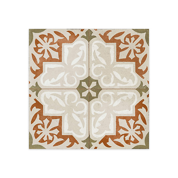 Carrelage Vintage effet Carreau ciment Multicolore Toletum 45x45x0,95 cm Ardina - Sol et mur intérieur (vendu par carton de 1 m²)