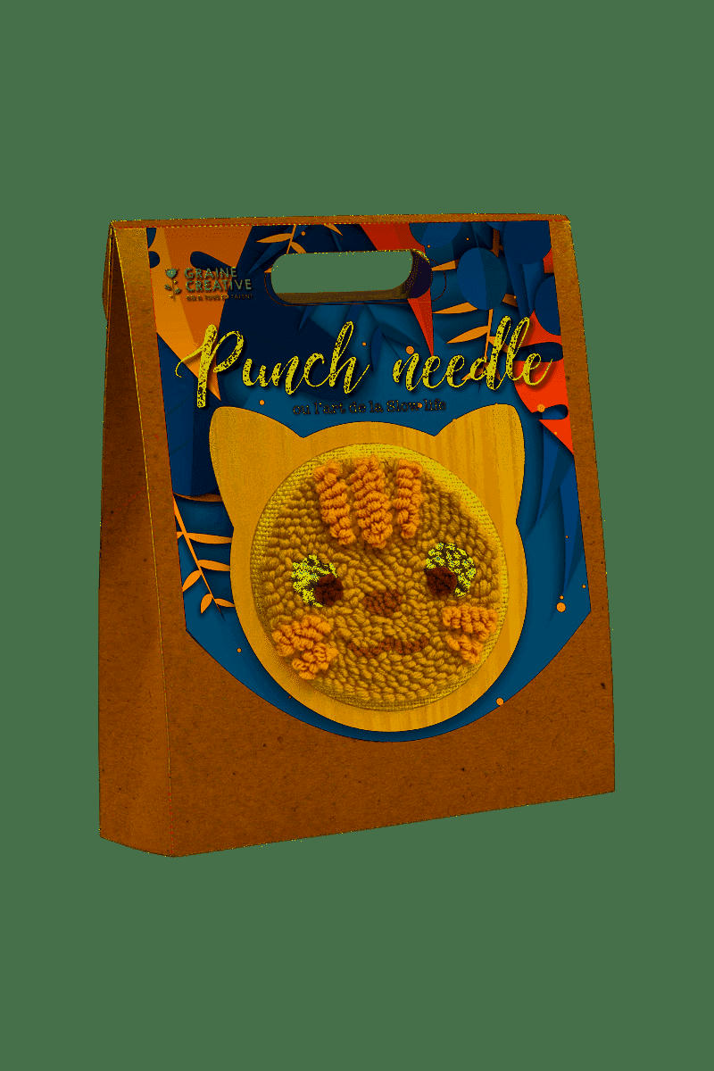 DIY - Coffret punch needle chat D15cm