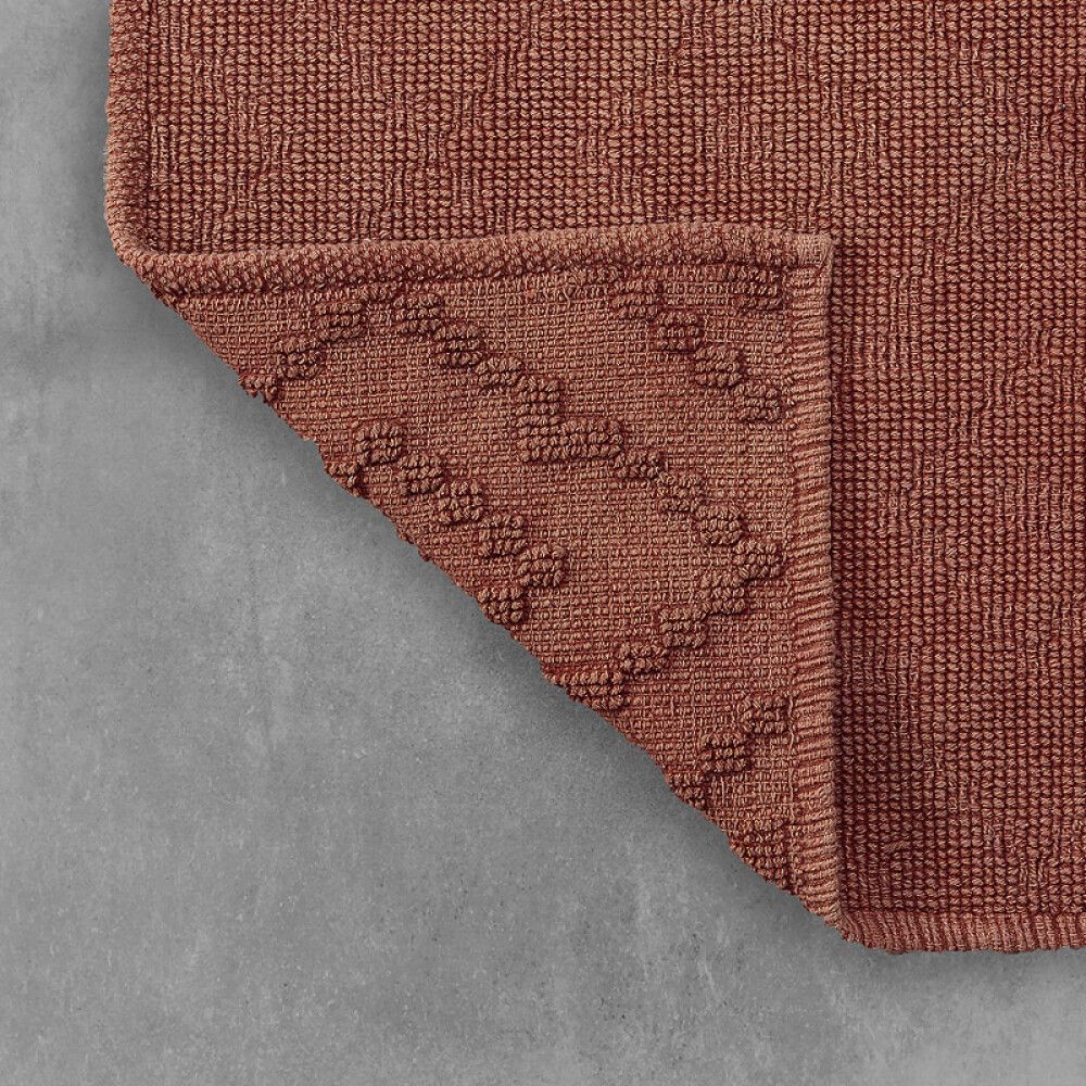 BADEMATTE SEALSKIN AZTEC 60X90CM MØRKEROSA