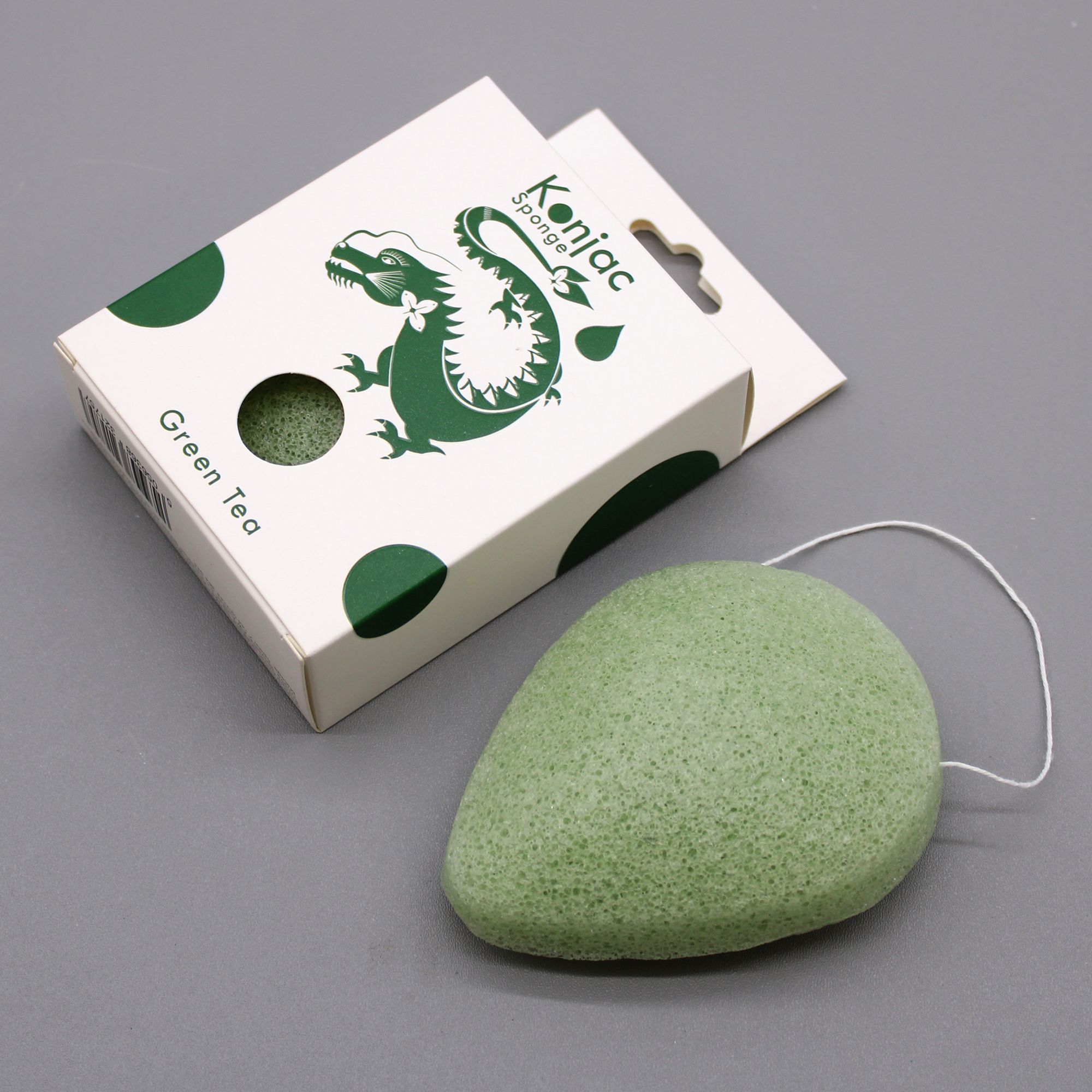 KDMD Teardrop Konjac Sponge - Green Tea - Protective
