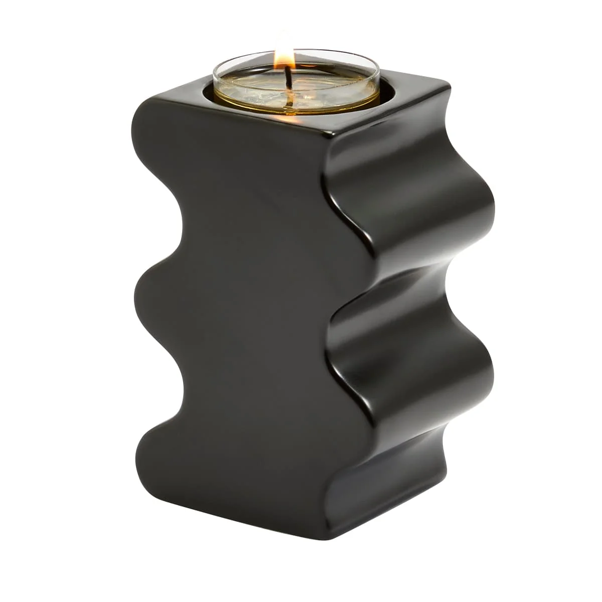 Curvy Black Tealight/SmartScents Holder