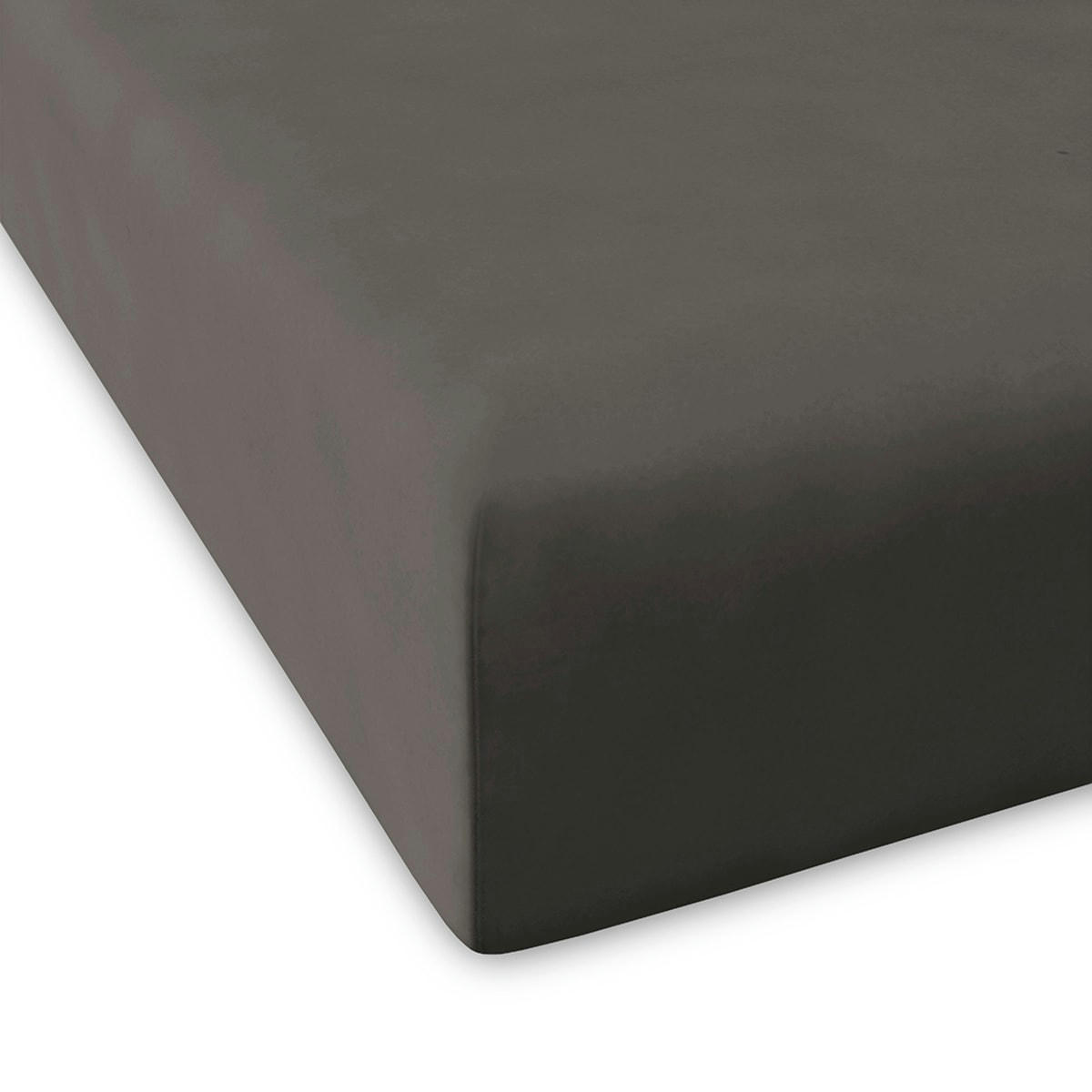 PURE DH - Drap housse en coton anthracita 200x200