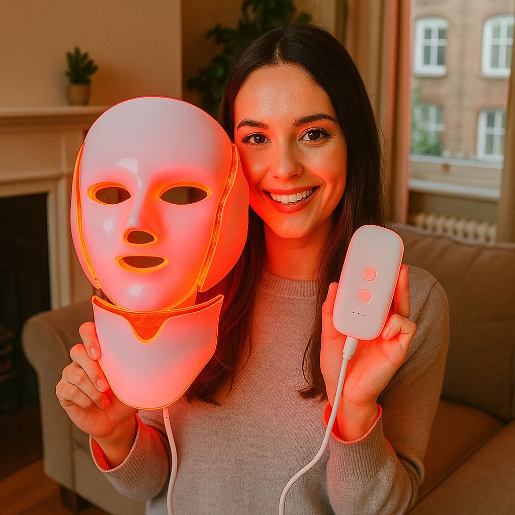 Dragodirect LED Face and Neck Mask Skincare for Reducing Acne Wrinkles and Fine Lines