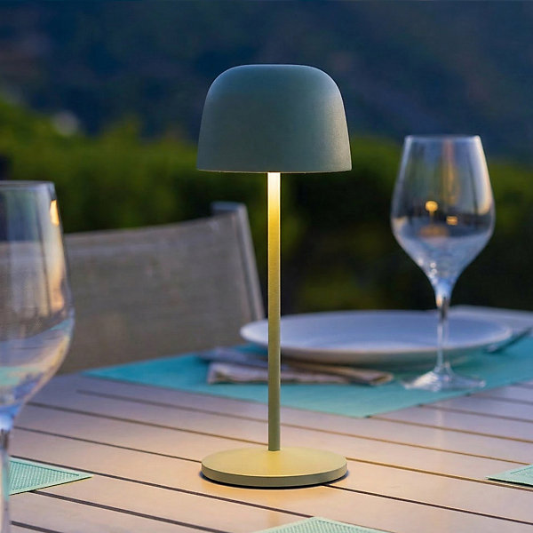 Lampe de table sans fil SOPHIA Vert H28cm