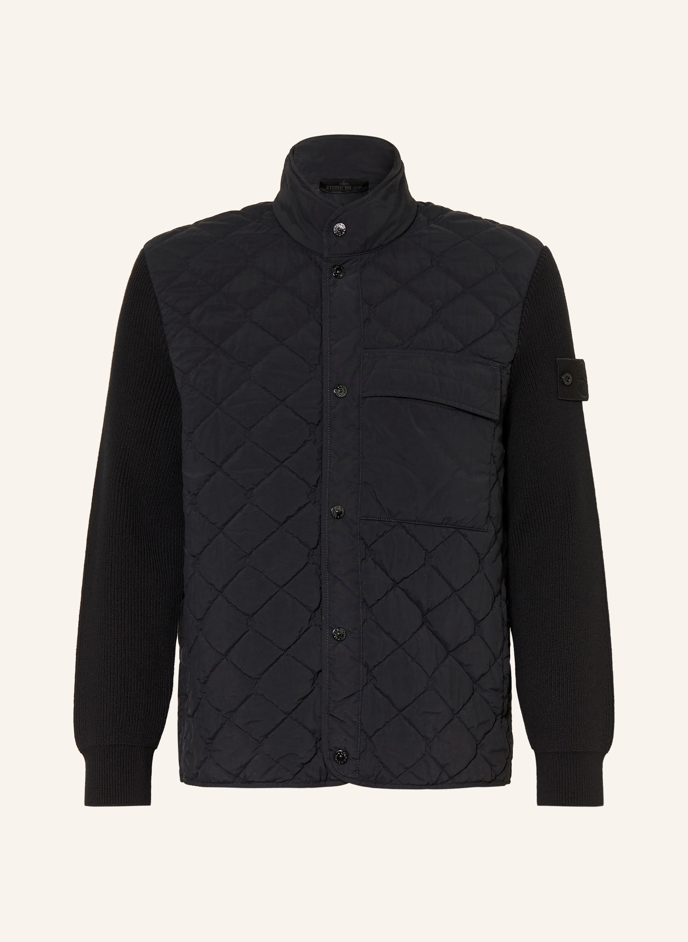 STONE ISLAND Steppjacke GHOST im Materialmix