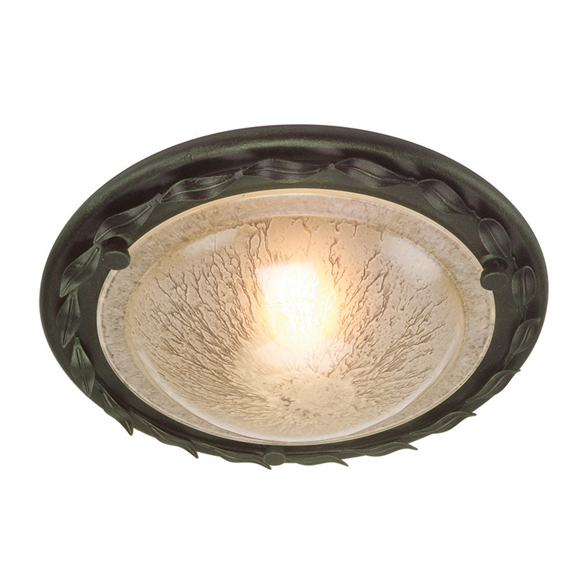 Plafonczarny-złota patyna okrągły 30cm Olivia 1xE27x60W IP20 Elstead