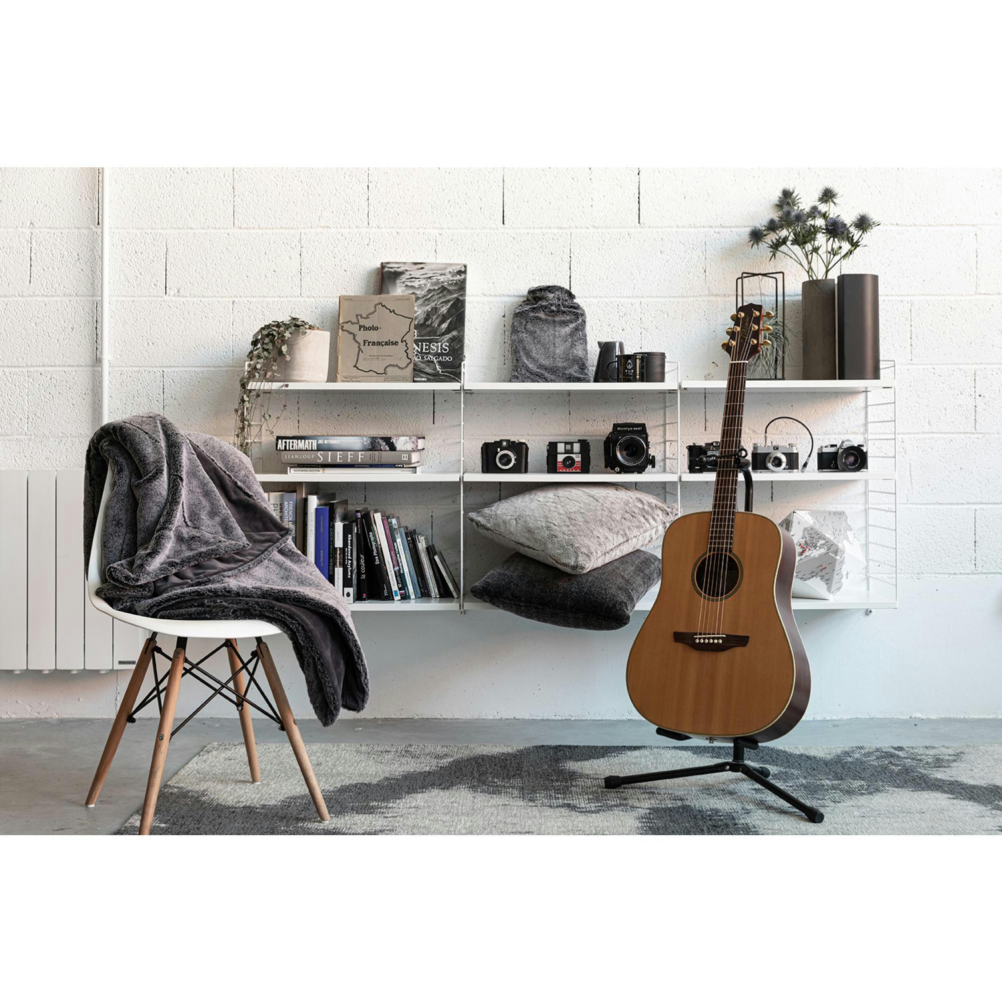 KINTA - Coussin  en polyester ombre 45 x 45