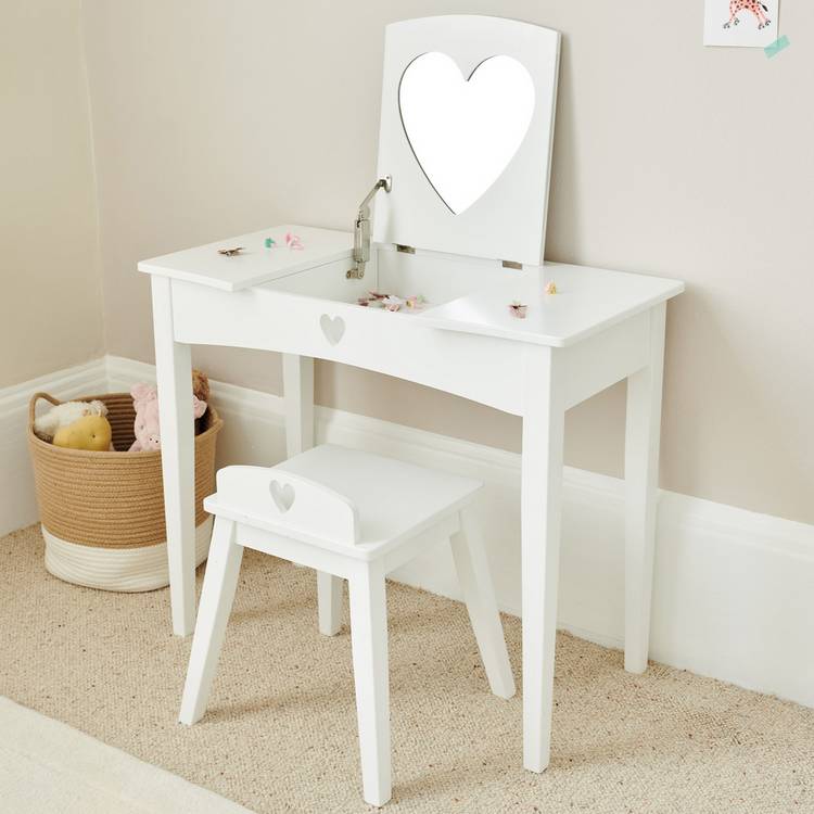 Great Little Trading Company Sweetheart Dressing Table-White