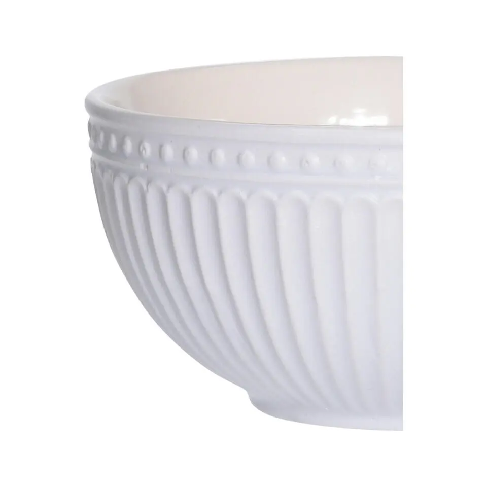 Excellent Houseware kommen/schaaltjes - D14 x H7 cm - ivoor wit