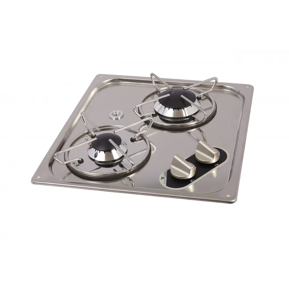 Navy Load stainless steel 2.8KW Gas Hob 2 burners