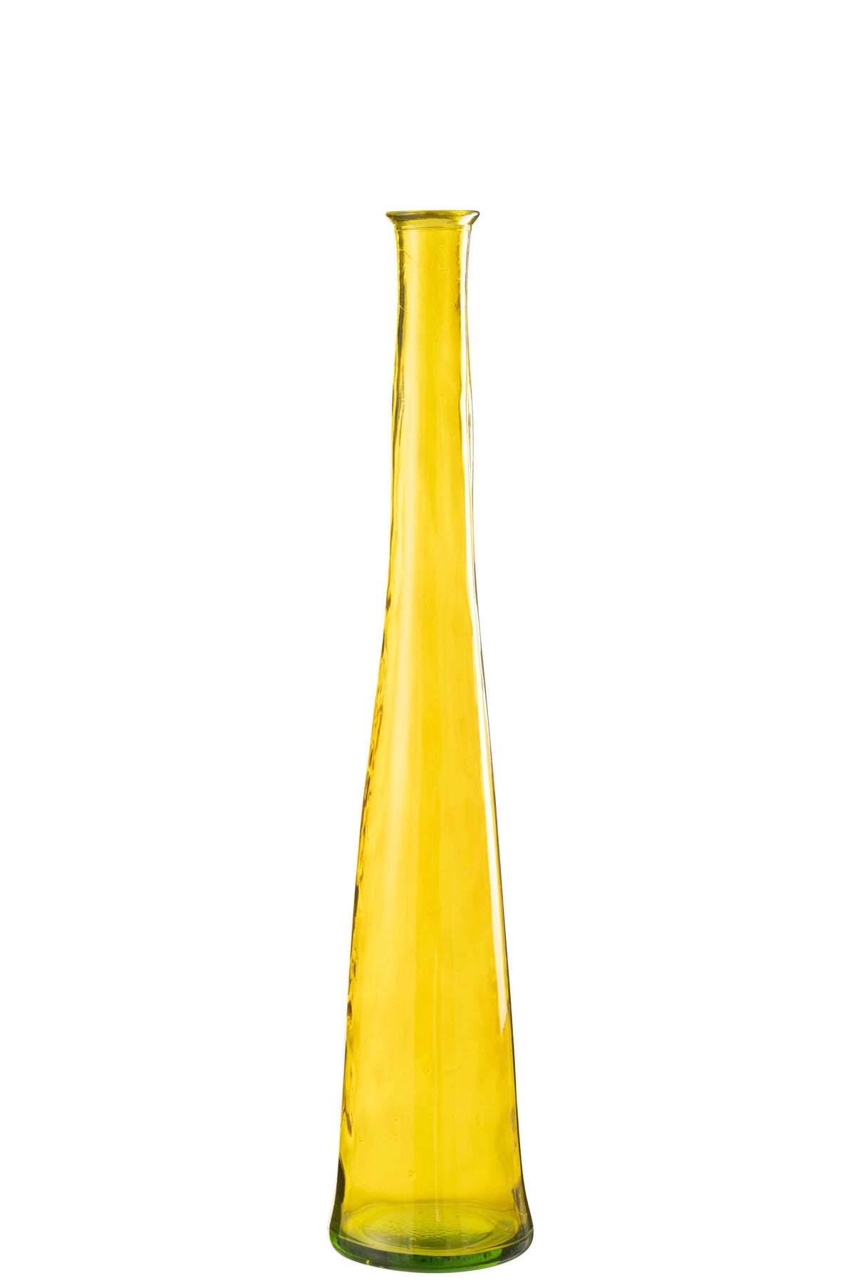 J-Line vaas Viooltje - glas - geel - medium - 100 cm hoog