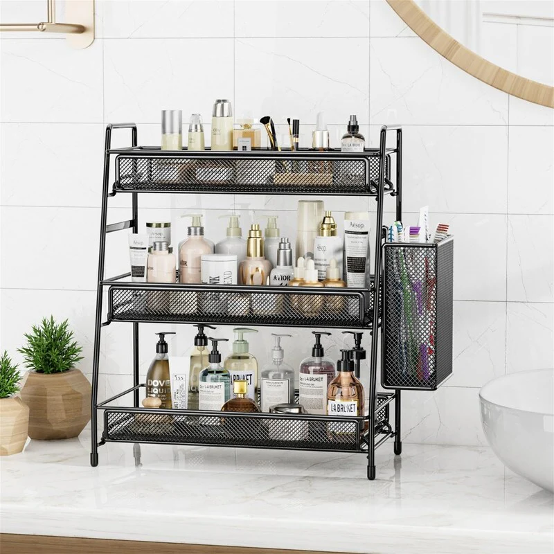Bathroom Countertop Organizer Shelf - 7D x 14.2W x 16.73H