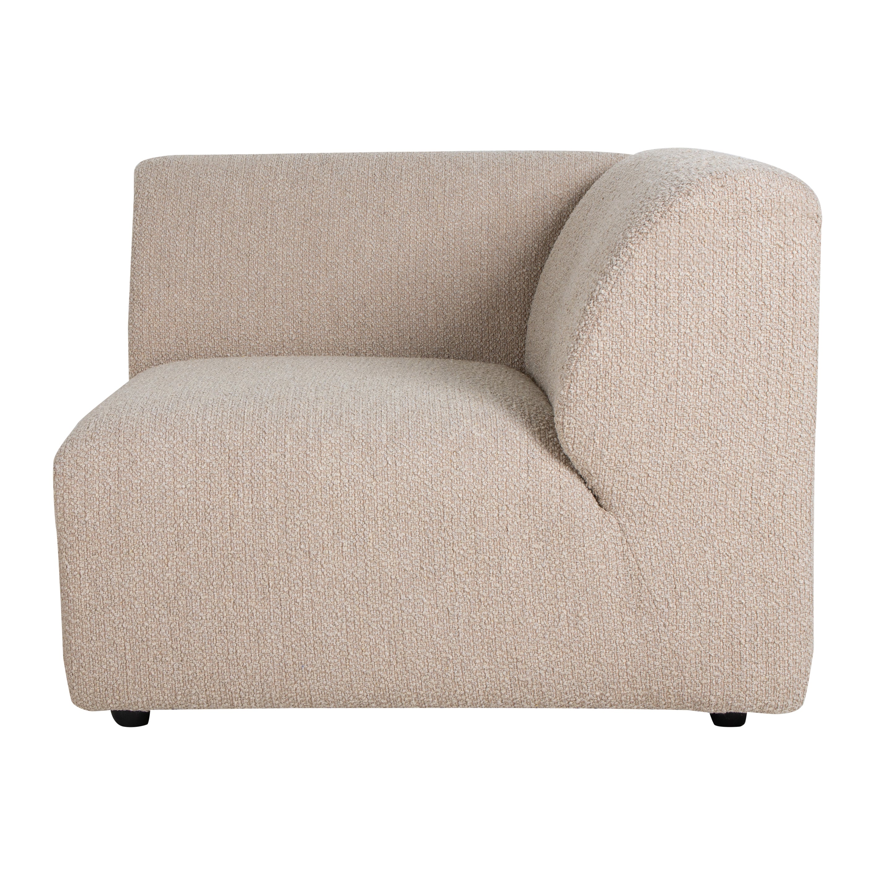 HKliving Jax Bank Element - Hoekstuk Rechts - Bouclé - Taupe