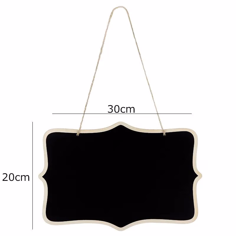 Hanging Chalkboard Blackboard Message Sign Wooden Rustic Wedding Decorations