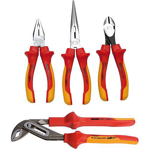 Jeu de 4 pinces isolées 1000 V - SAM OUTILLAGE - 201-J4TI