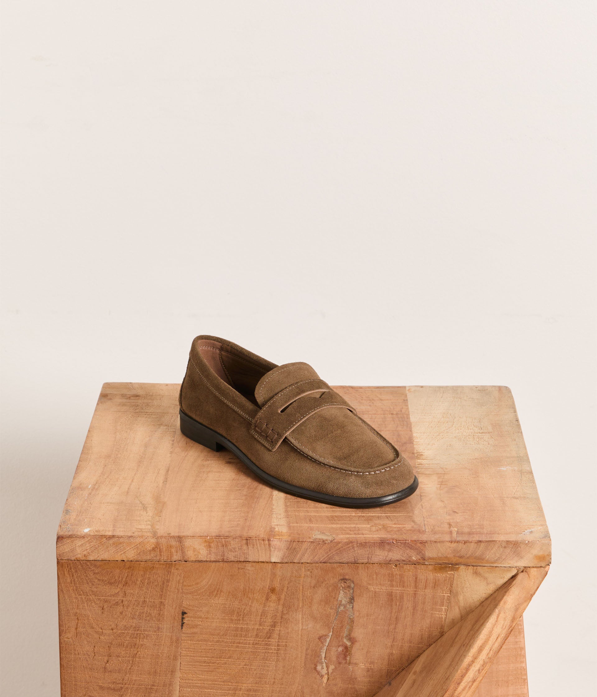 Mocassins velours taupe Oreo