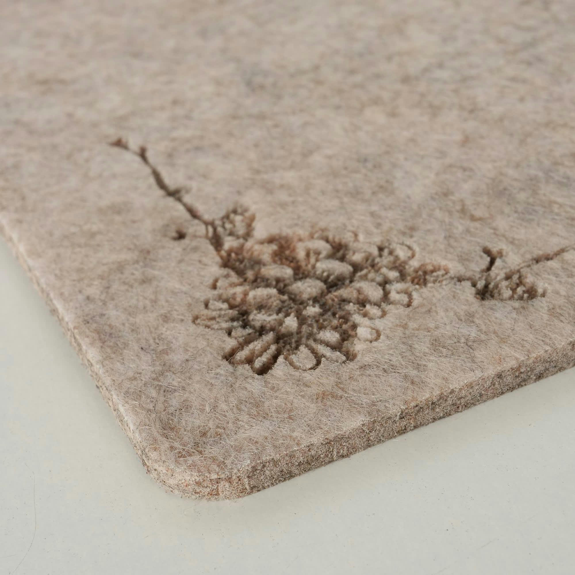 - Set de 2 sets de table en feutre montagne 45x35cm