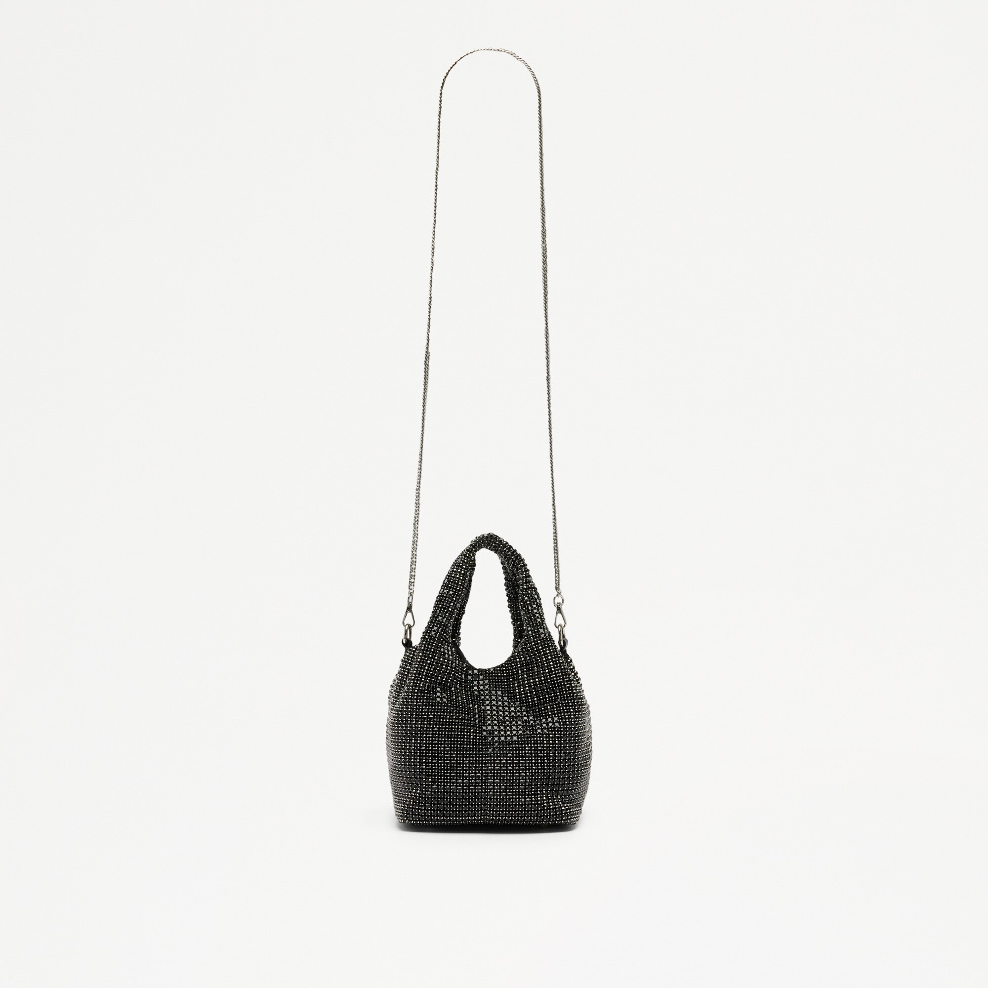 Glisten Tote<br>Rhinestone Crystal Bucket Bag