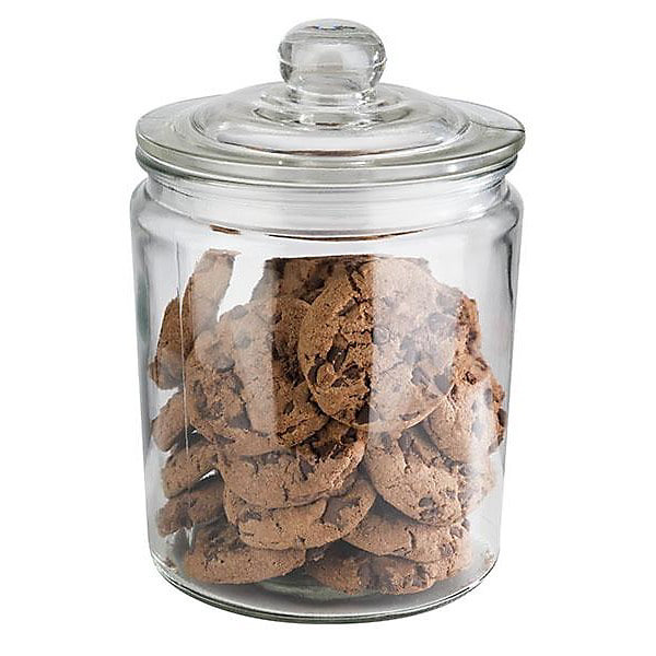 Bocal de conservation en verre pour biscuits - 2 Litres