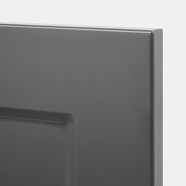Façade de cuisine 1 porte et 1 tiroir Artemisia gris graphite mat l. 60 cm x H. 72 cm GoodHome
