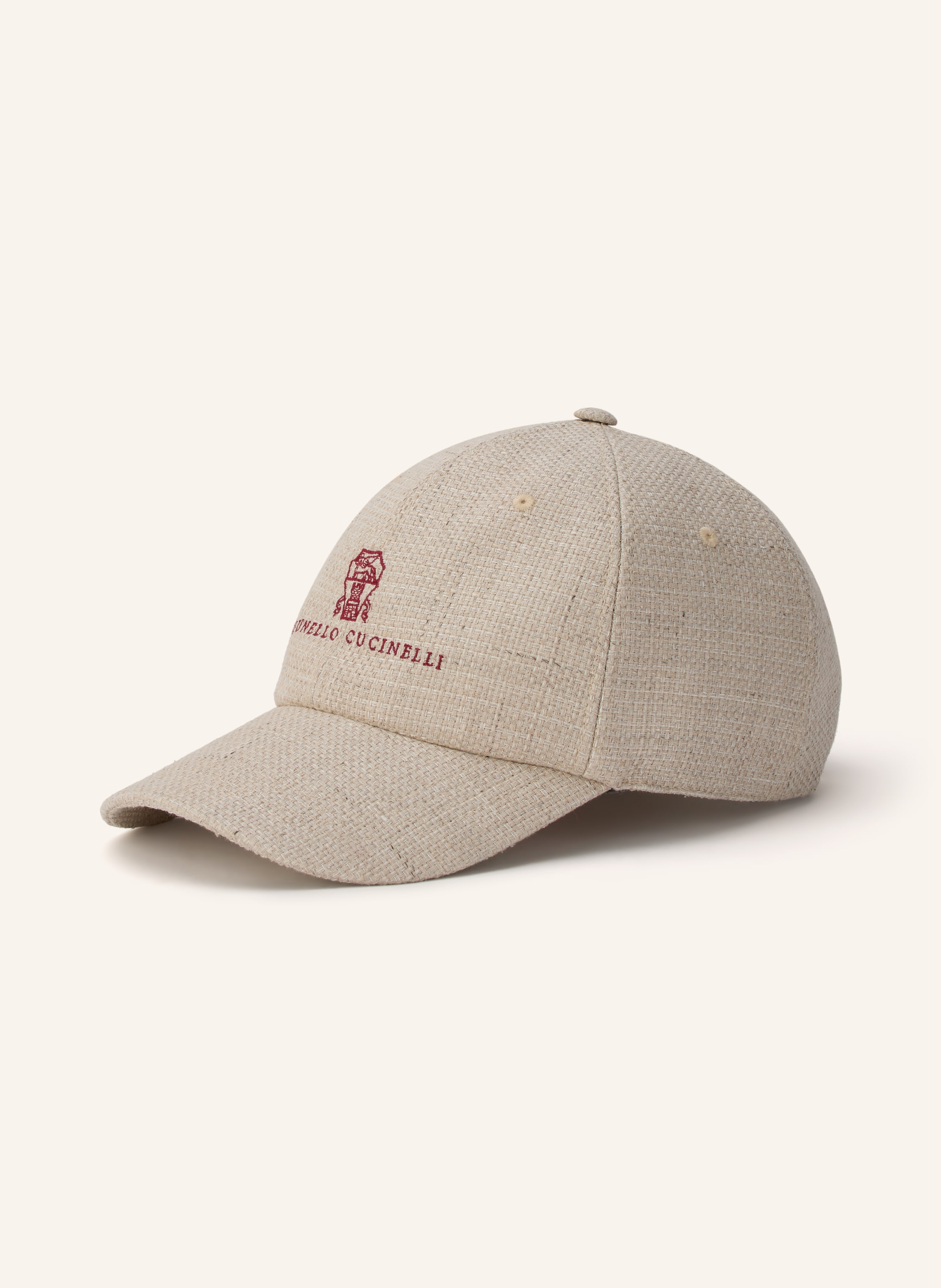 BRUNELLO CUCINELLI Cap mit Seide und Leinen