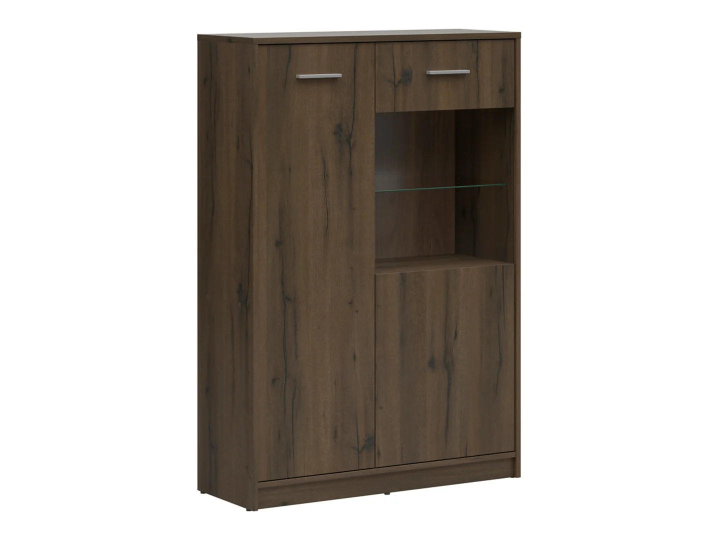 Witryna Nepo Plus 90 cm z 2 drzwiami dąb noble