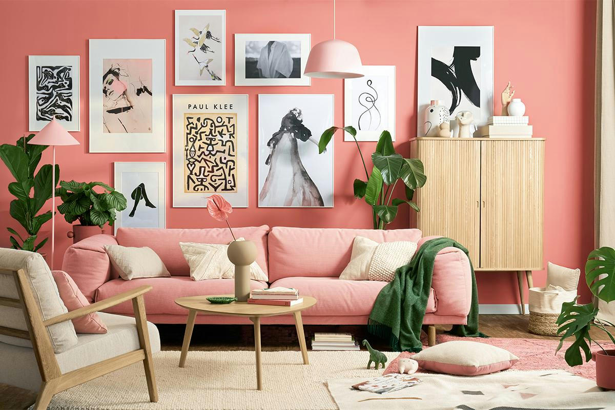 SWOOPING CRANES - Affiche blanc ivoire & gris