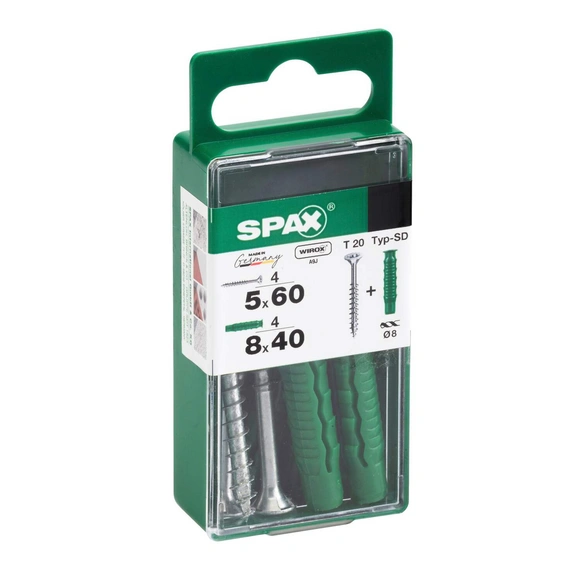 Spreizdübel, Typ-SD, Nylon, 4 Stück, inkl. Universalschraube, 5 x 60 mm