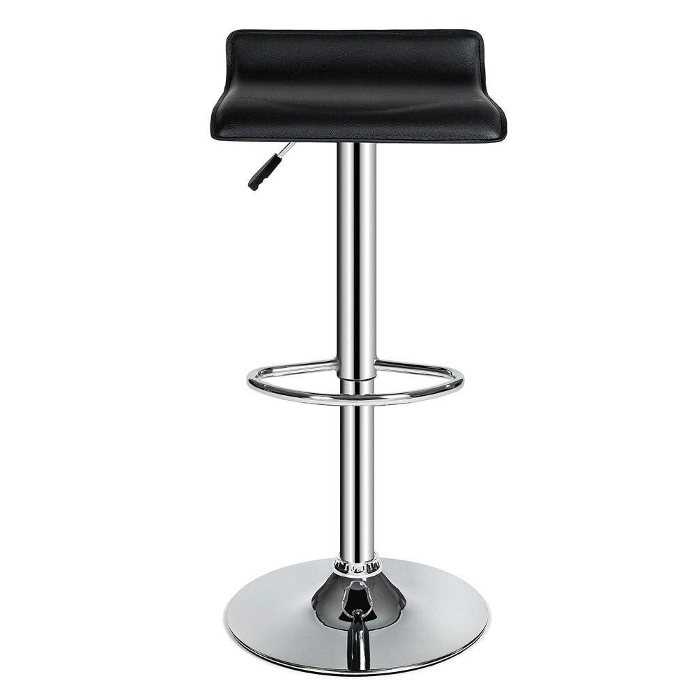 - Lot de 2 tabourets de bar Rembourré noir
