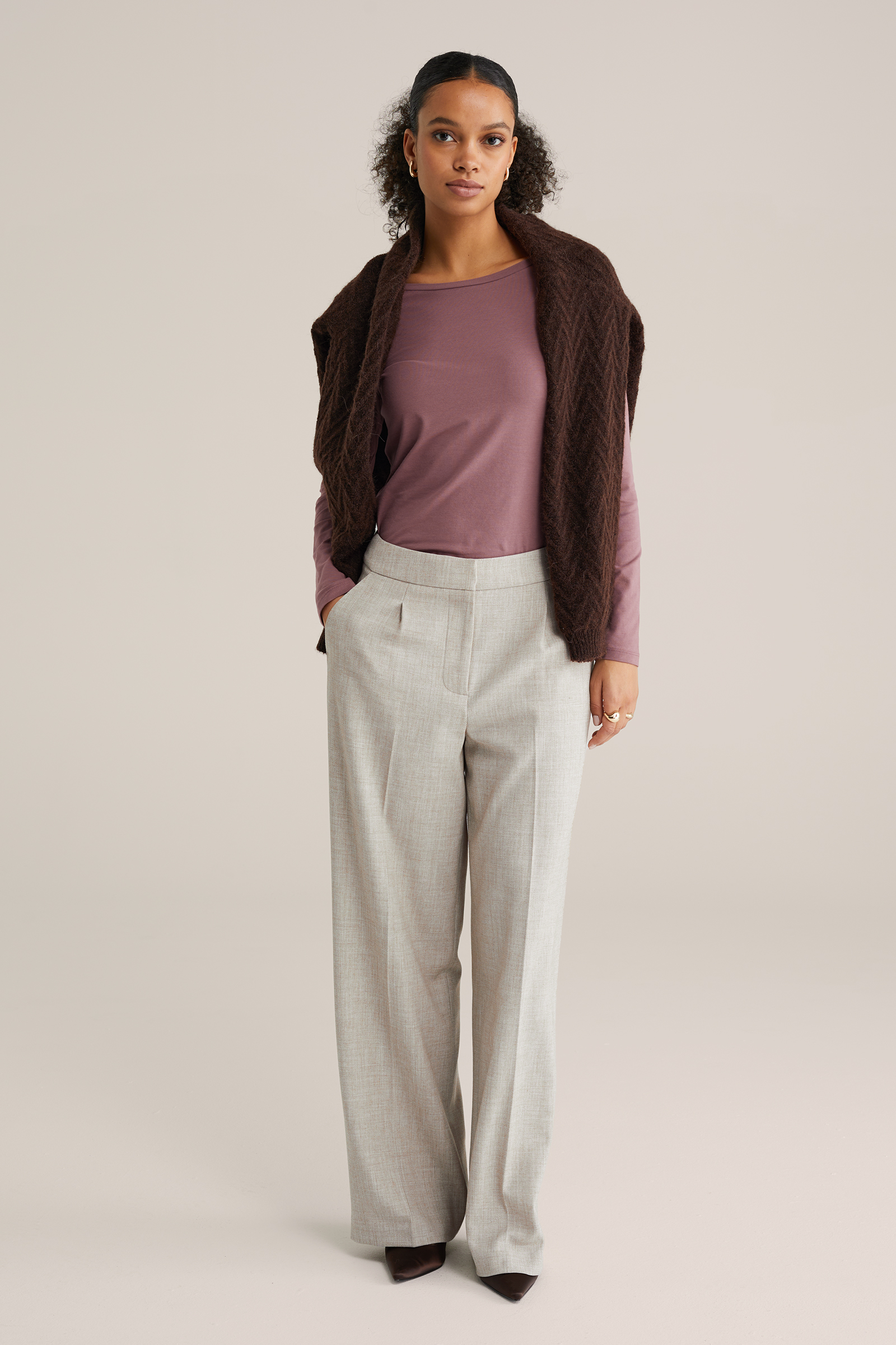 Dames T-shirt van katoenmix