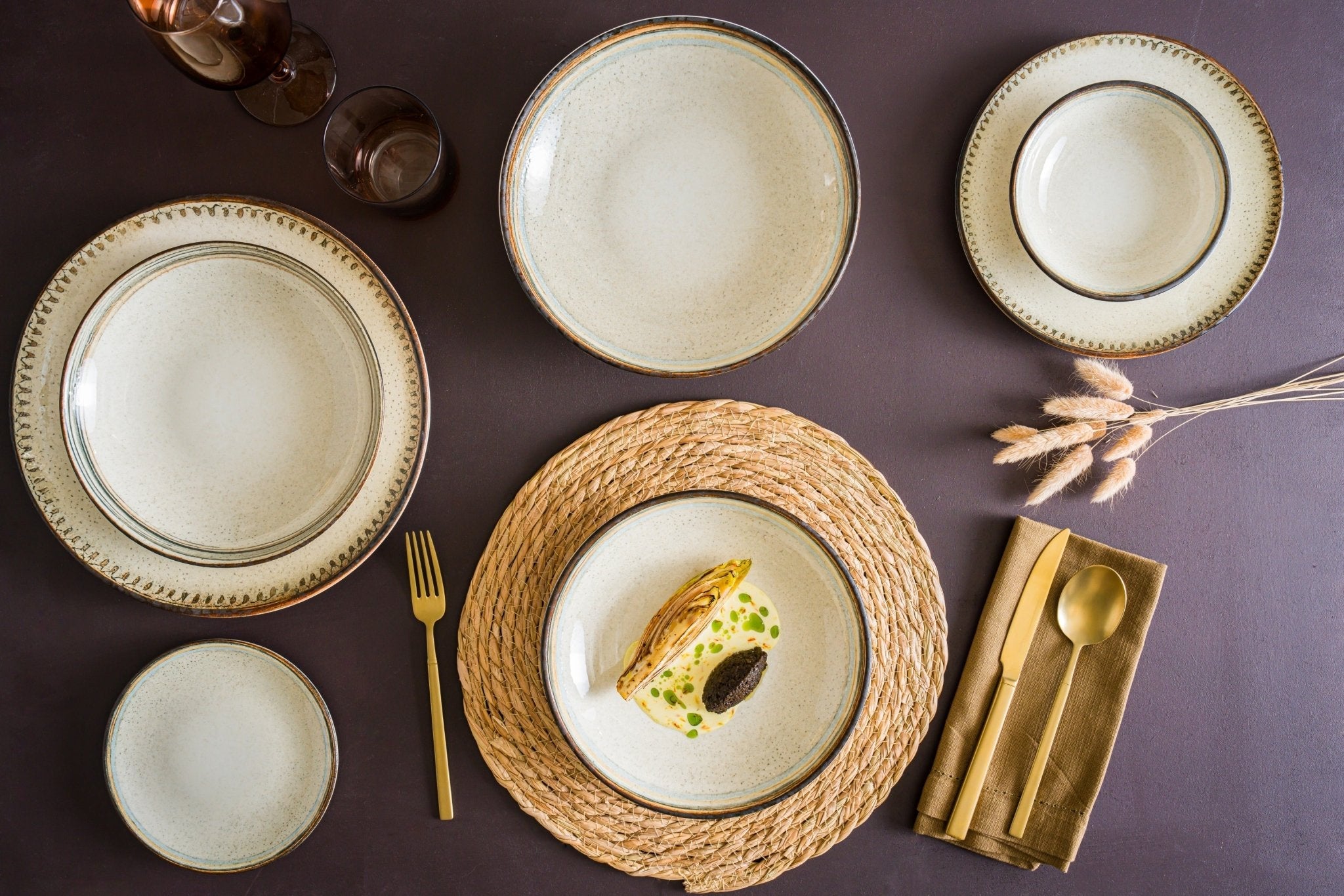 Bonna Pizzabord - Cortado - Porselein - 32 cm - set van 2