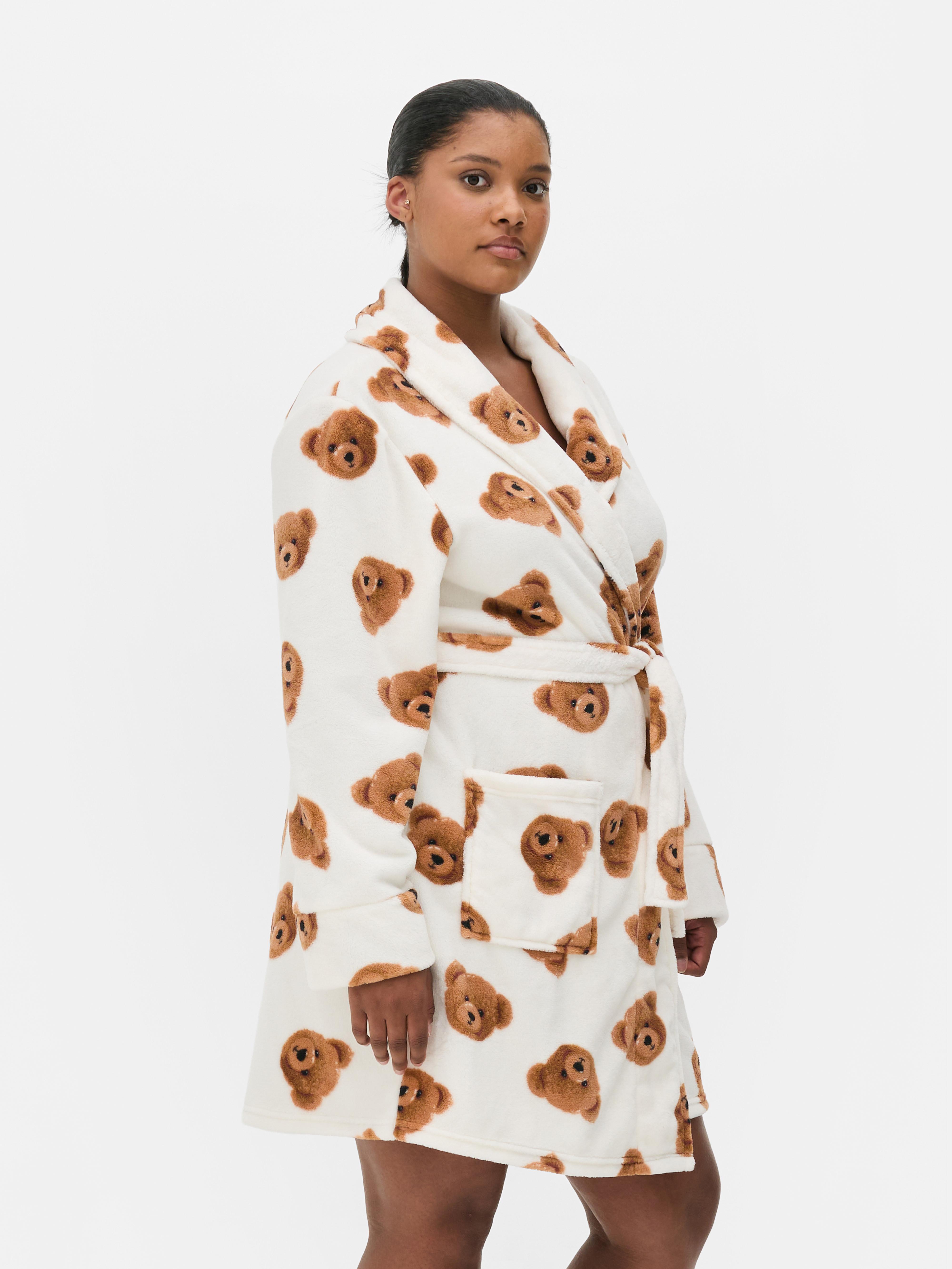 Mid Length Fleece Dressing Gown