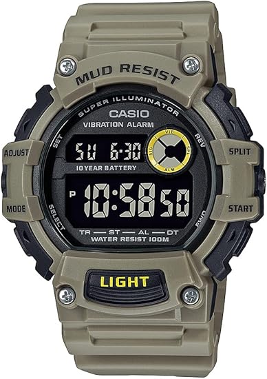 Casio TRT110H Series | Digital Watch | 100M WR | 1/100 SEC Stop Watch | LED Light | Mud Resistant | Low Temp Resistant | Auto Calendar | Dual Time | Vibration/Daily Alarm | 10 Year Battery