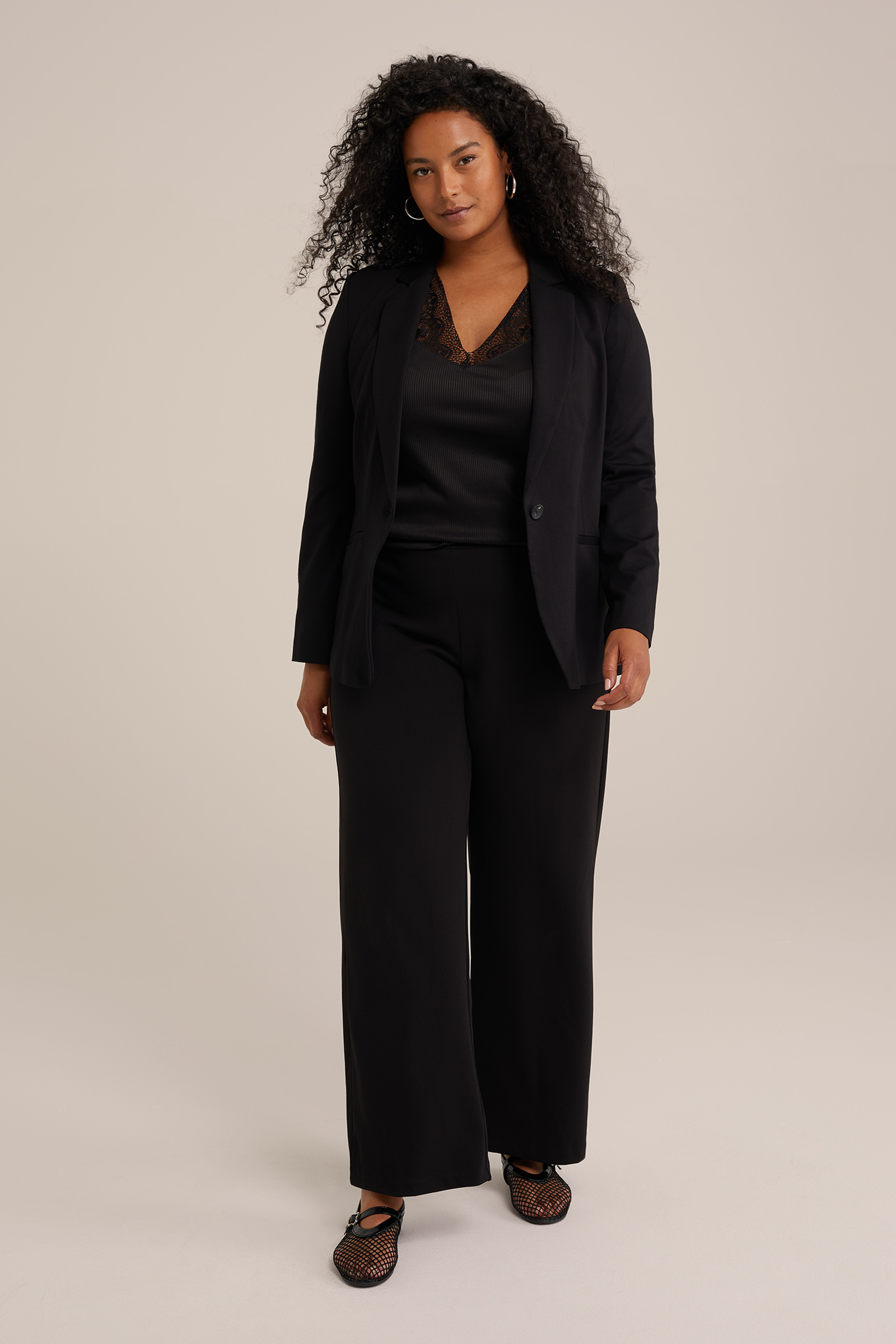 Dames wide leg pantalon - Curve