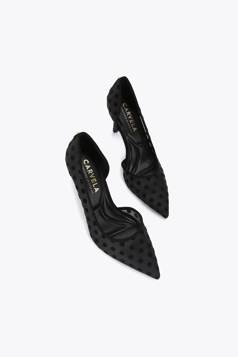 Carvela Positano D Orsay Polka' Fabric Heels