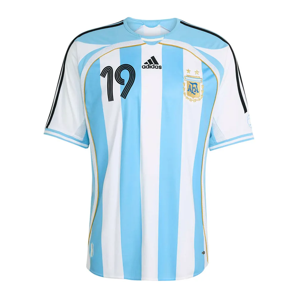 adidas Argentina Home 2006 Messi short sleeve T-shirt
