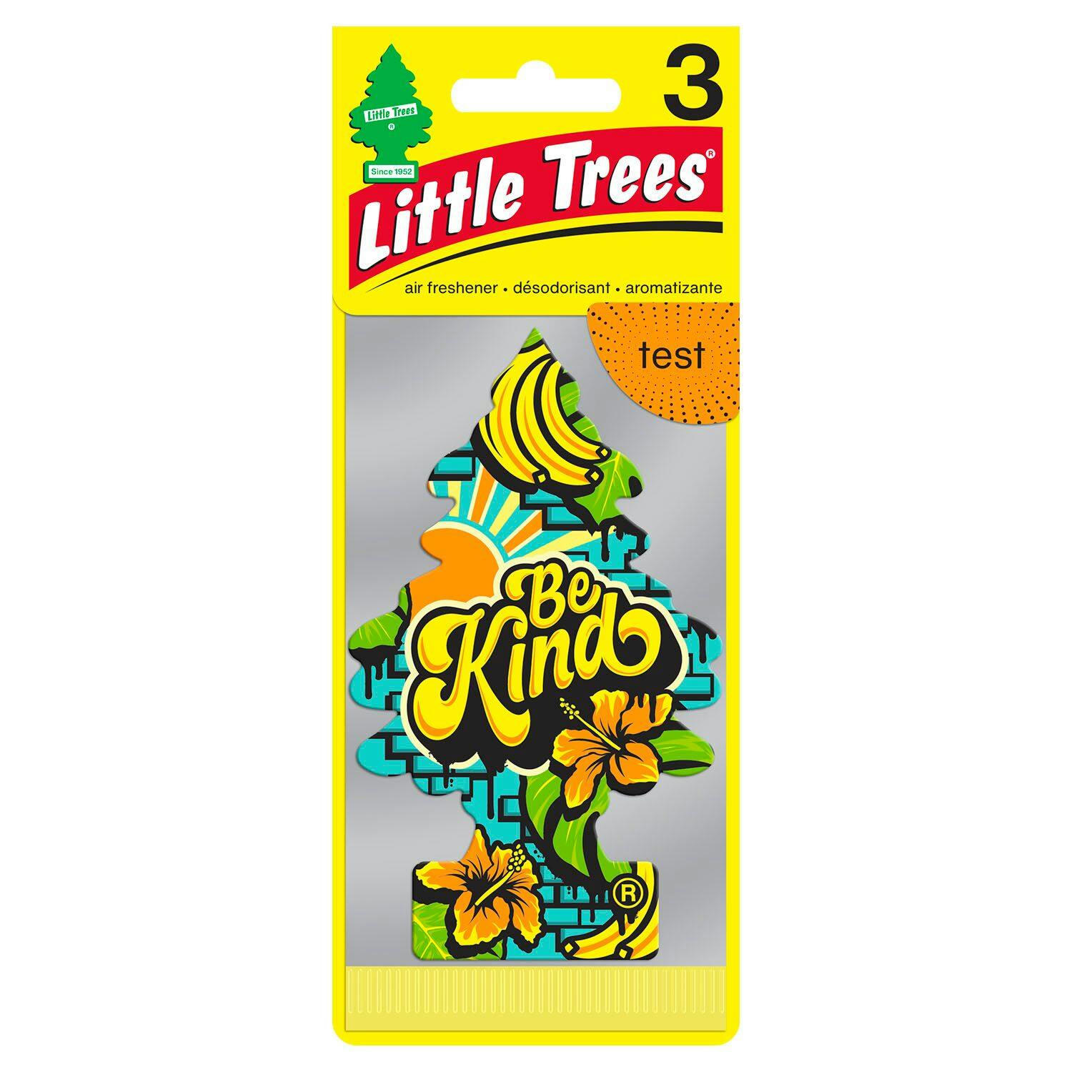Little Trees Be Kind Hanging Car Air Freshener, 3-pk