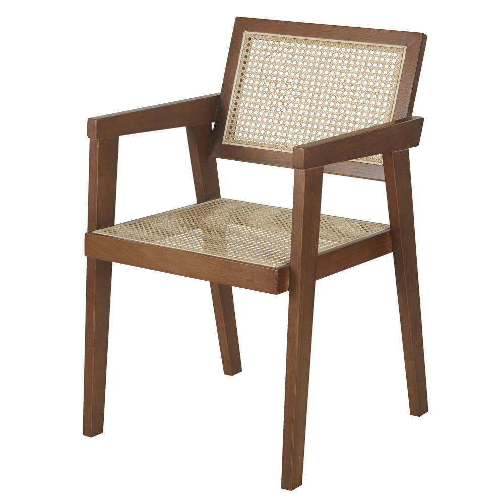 Santa Fe - Chaise en chêne et cannage