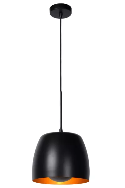 Lampa wisząca czarna NOLAN 1xE27x40W wym: 166,2x24x24 cm Lucide