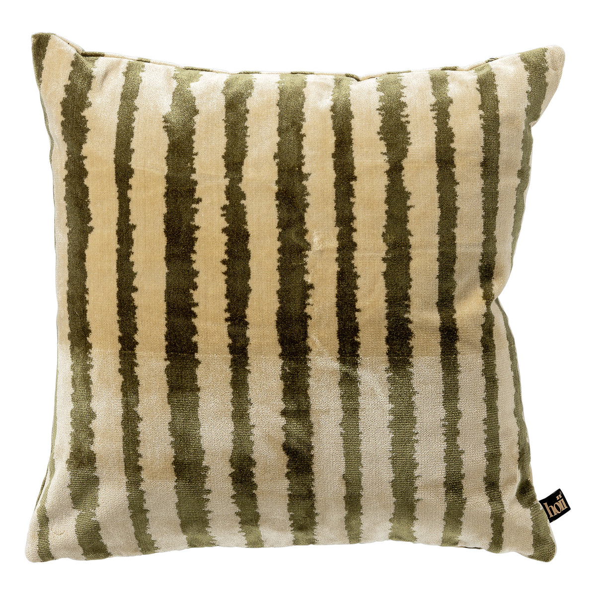 LORENZO | sierkussen 45x45 cm | Military Olive | groen | multicolor | Hoii | met duurzame kussenvulling
