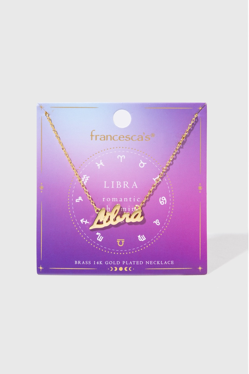Zodiac Script Pendant