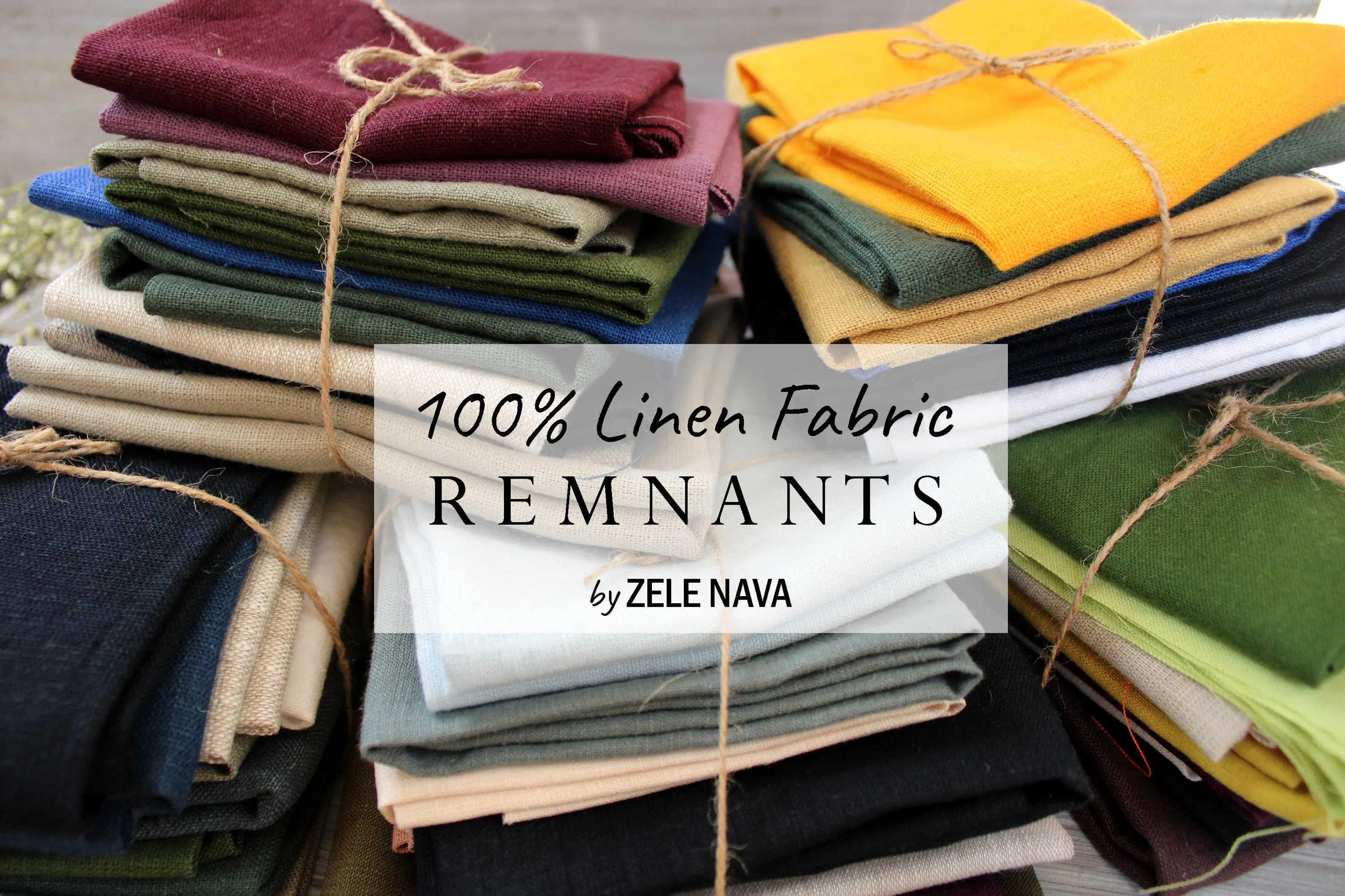 Linen Fabric Remnant For Craft Projects (14 oz) - Premium 100% European Linen, Quilting fabric Linen Scraps , Sustainable Crafting Material