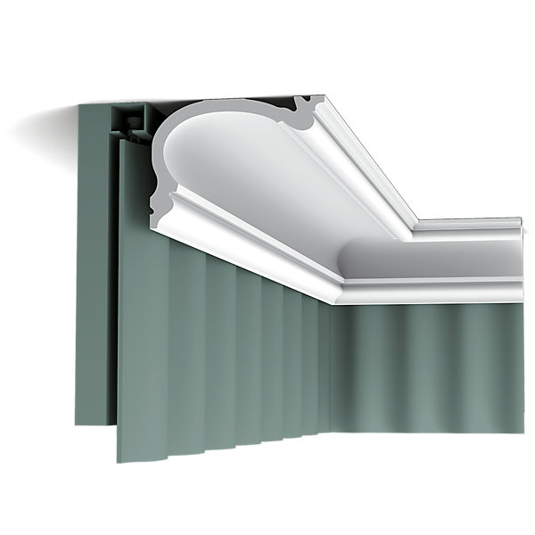Pack 10 mètres Corniches Plafond C341 avec colle - Orac x Cimaises-et-plus - 8.8