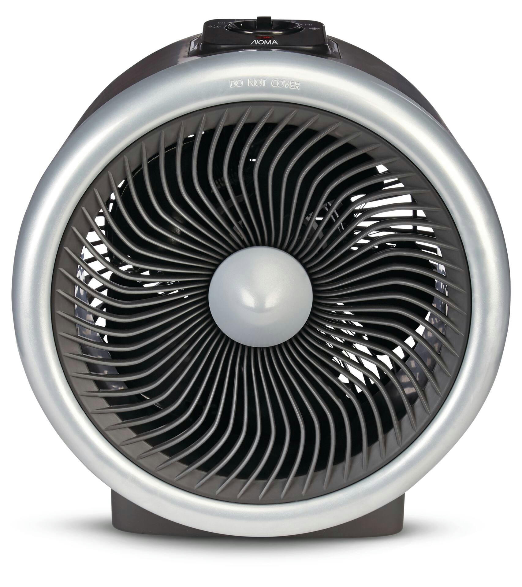 NOMA Turbo Mechanical Utility Space Fan Heater, 1500W, Black