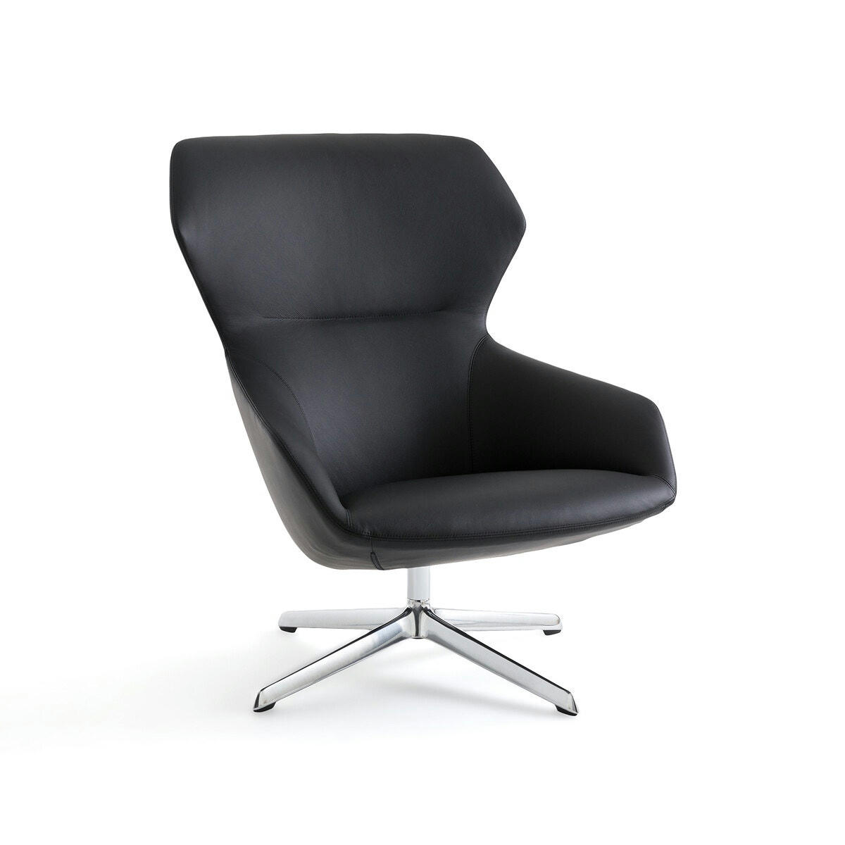 Fauteuil relax pivotant en cuir, Archie