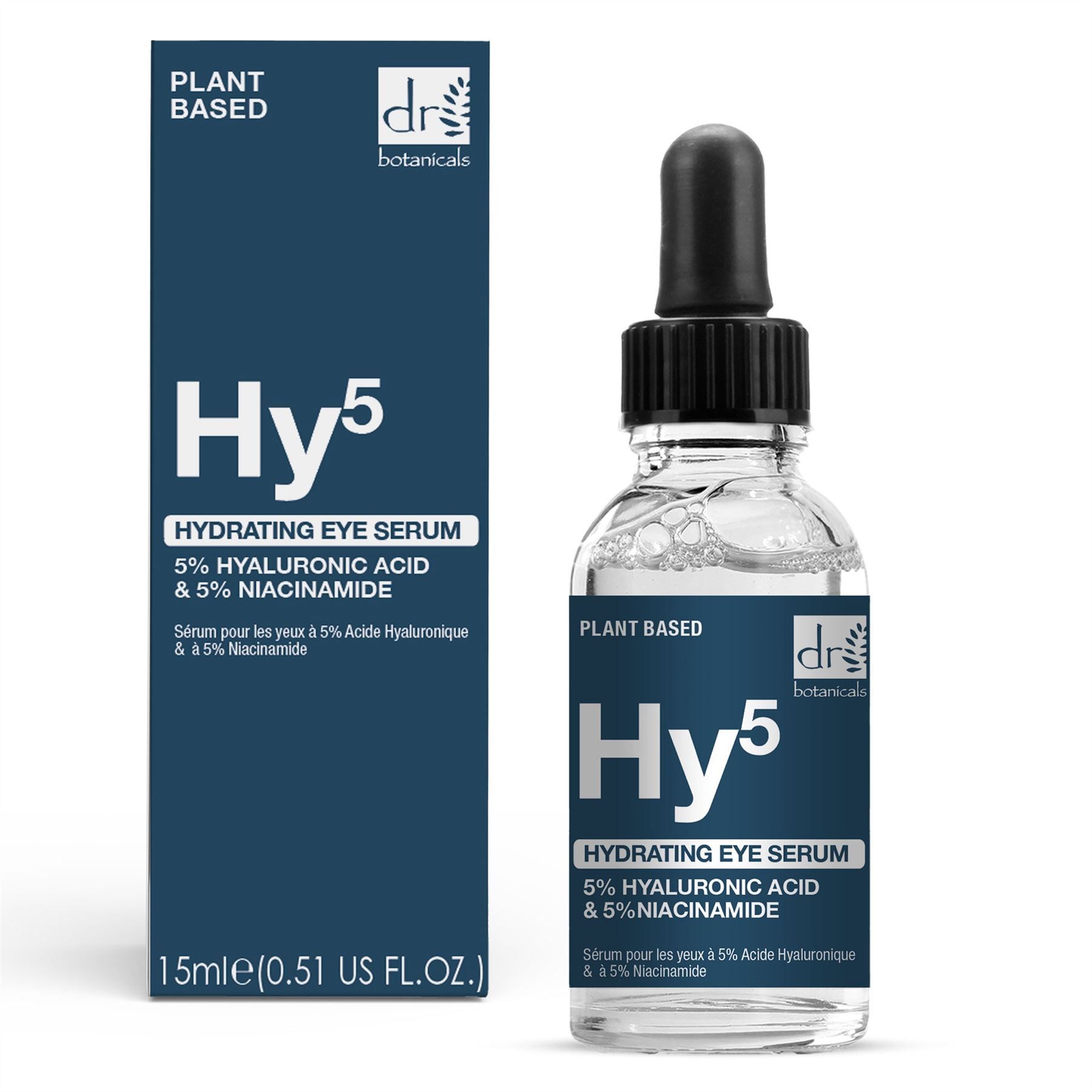Dr. Botanicals Anti-Ageing Hydrating Eye Serum with 5% Hyaluronic Acid & 5% Niacinamide 15ml for Plumping and Moisturising