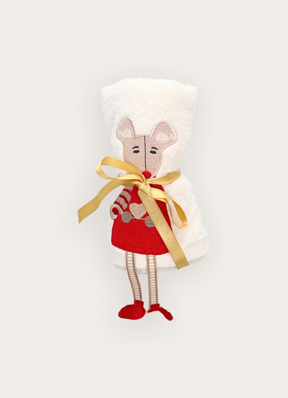 SERVIETTE INVITÉ PERSONNAGE DE NO&Euml;L ROUGE GRENAT